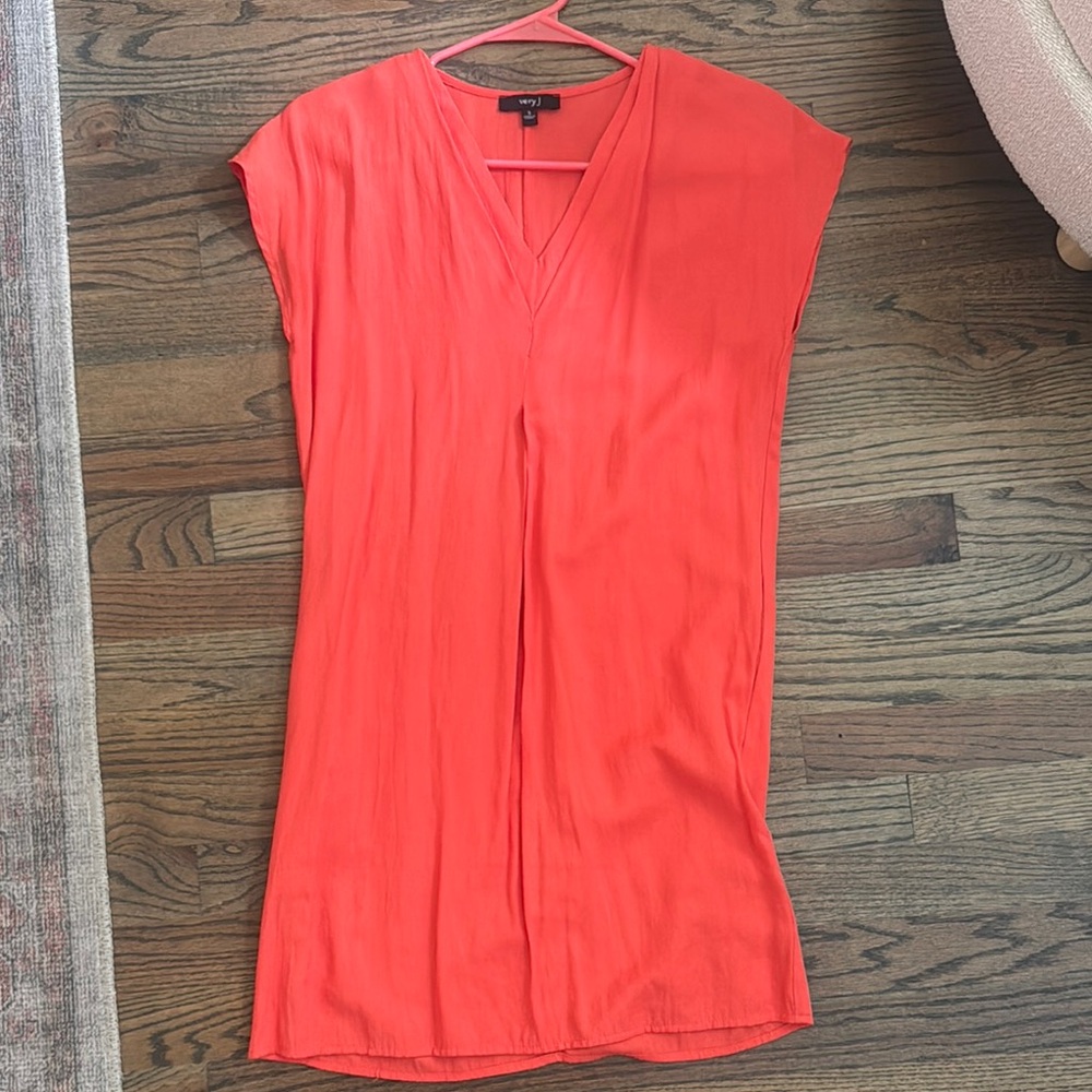 Orange Cap Sleeve Tunic Dreas
